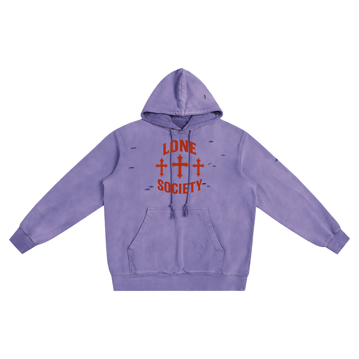 Distressed Vintage Wash Hoodie