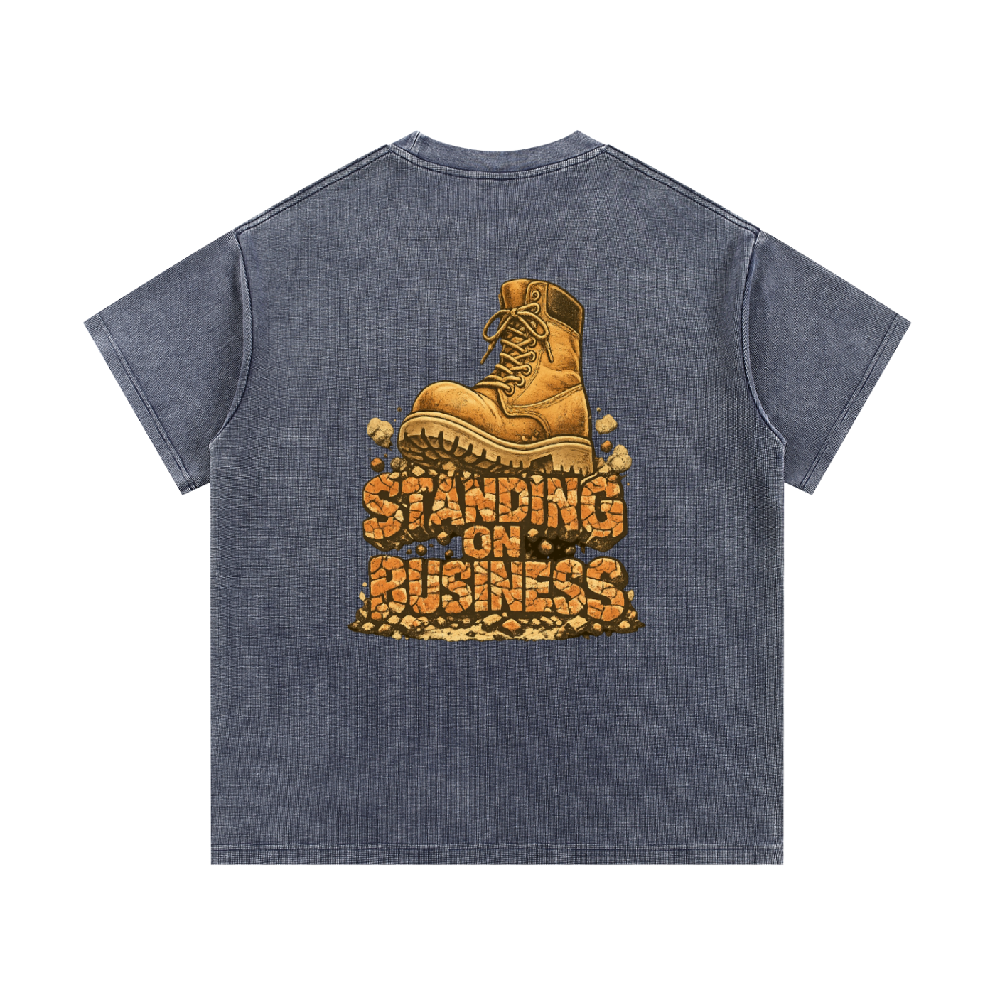 Mineral Wash Waffle Knit T-Shirt
