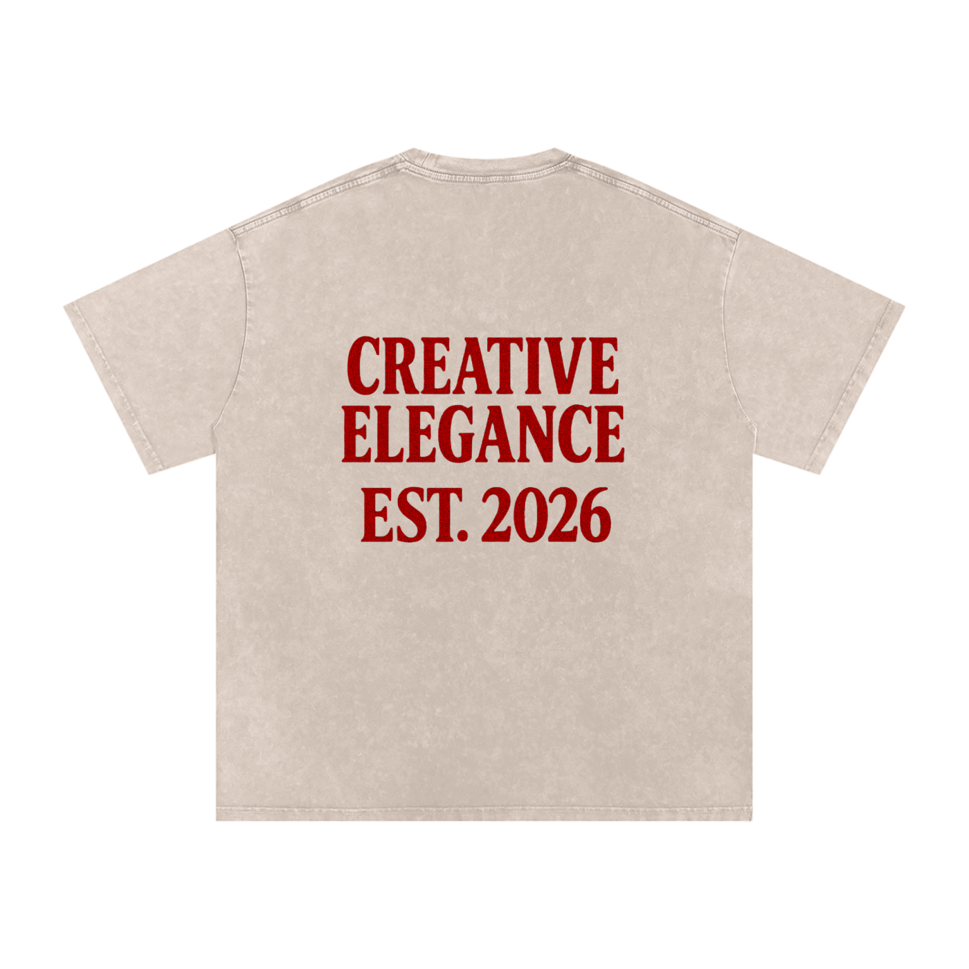 Snow Washed Oversized Cotton T-Shirt