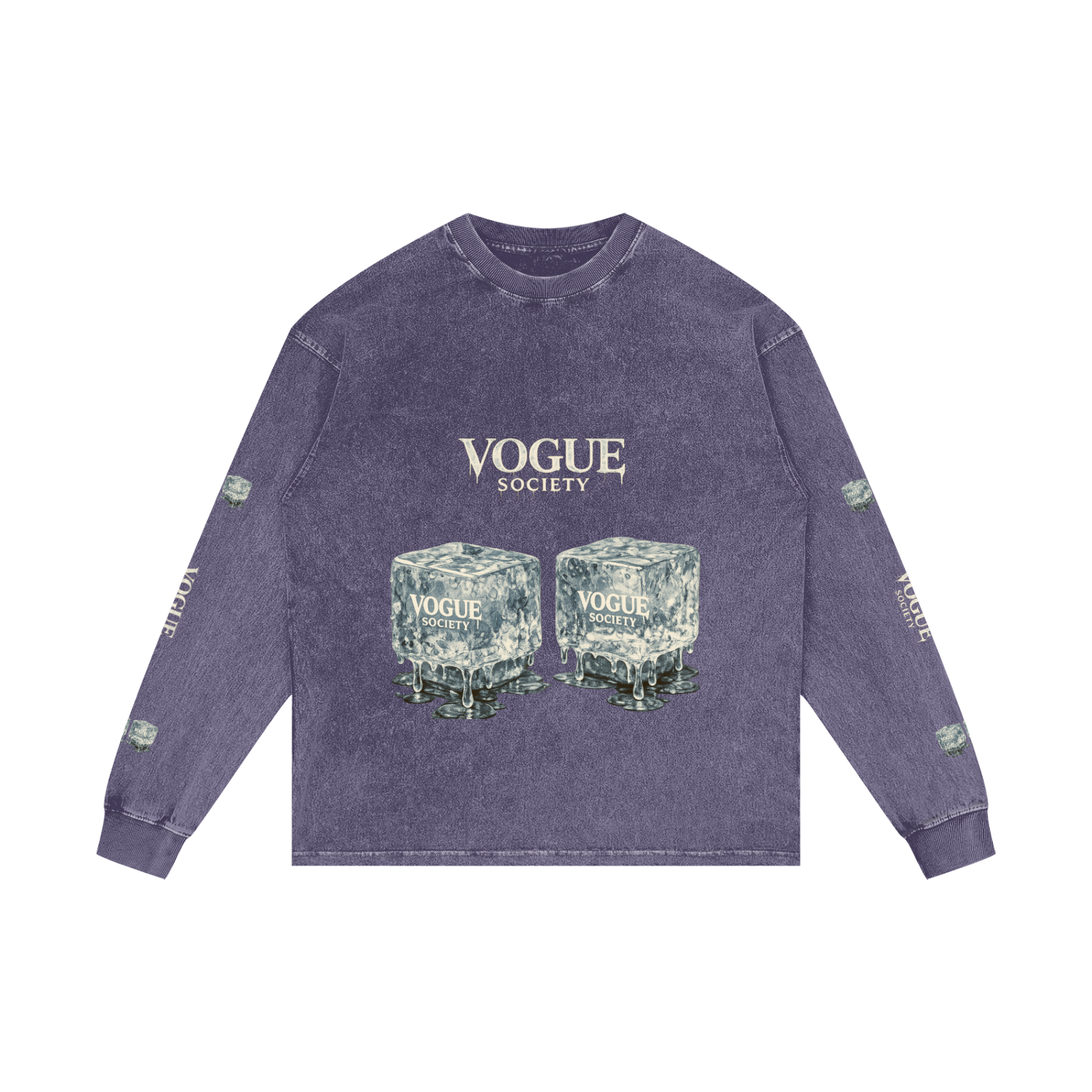 Acid Wash Oversize Long Sleeve T-Shirt