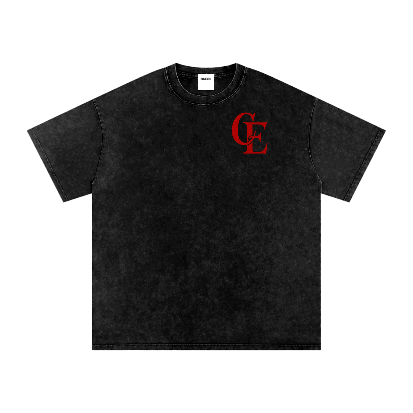 Snow Washed Oversized Cotton T-Shirt