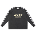 Snow Washed Contrast Tape Sweatshirt