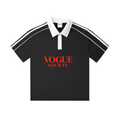 Contrast Collar Short-Sleeve Polo Shirt