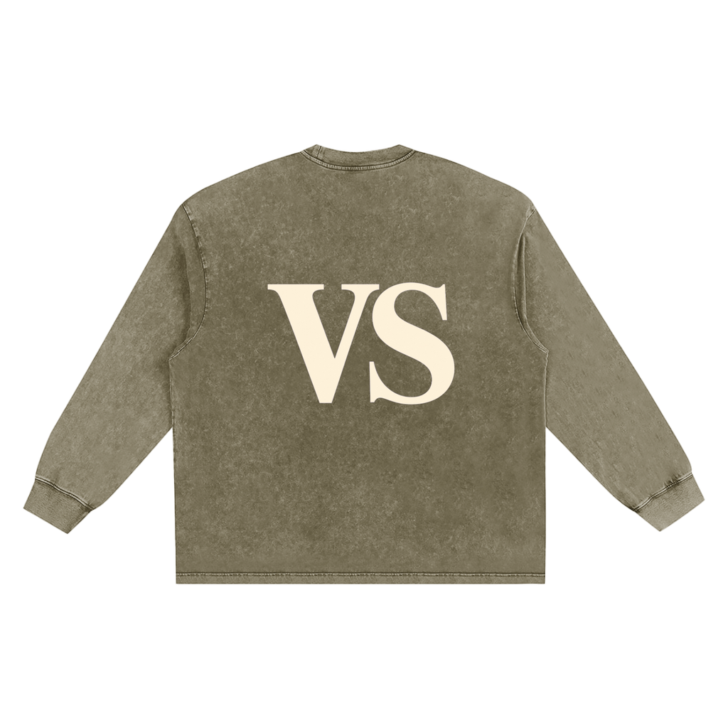 Snow Washed Frayed Edge T-Shirt