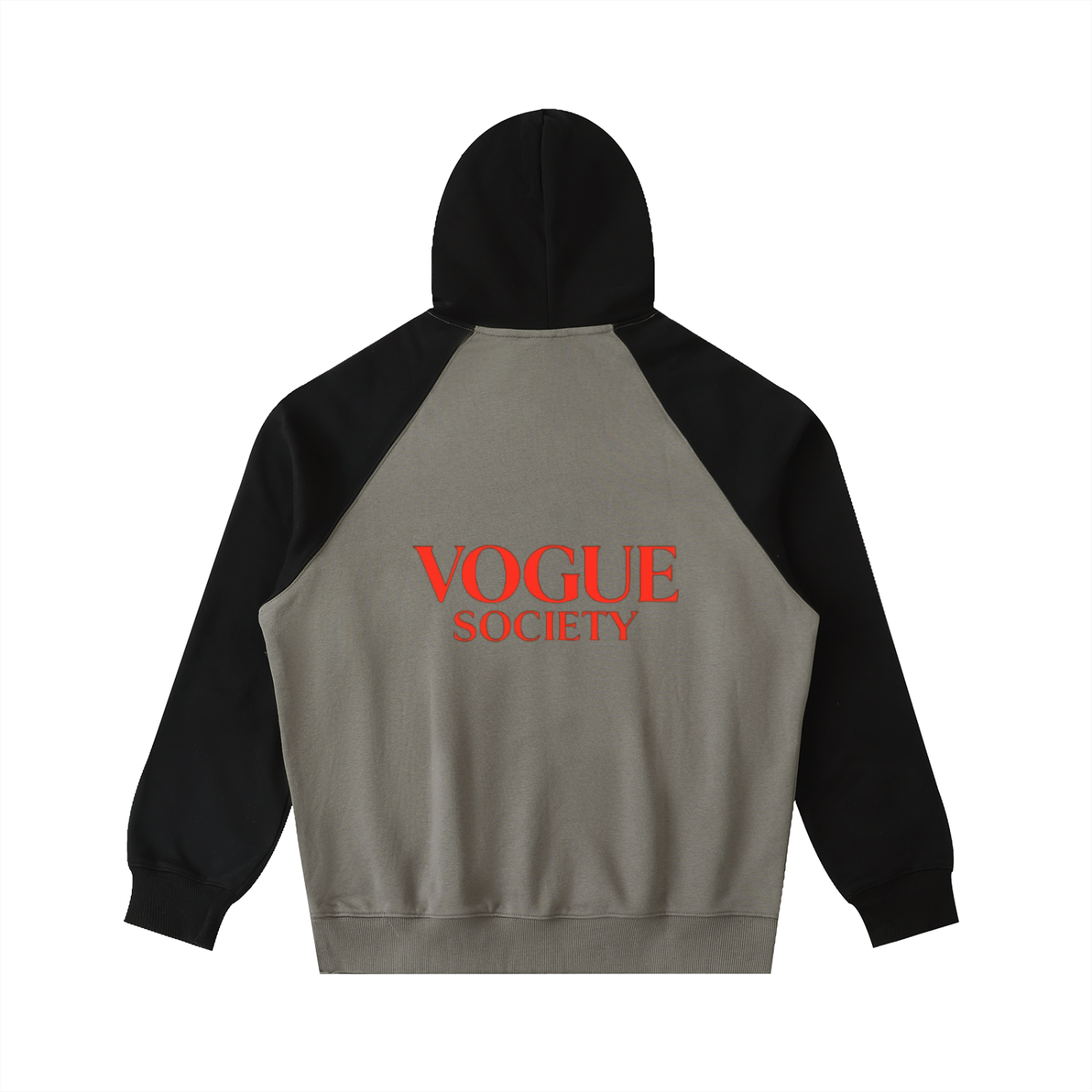 Color-Block Raglan Sleeve Hoodie