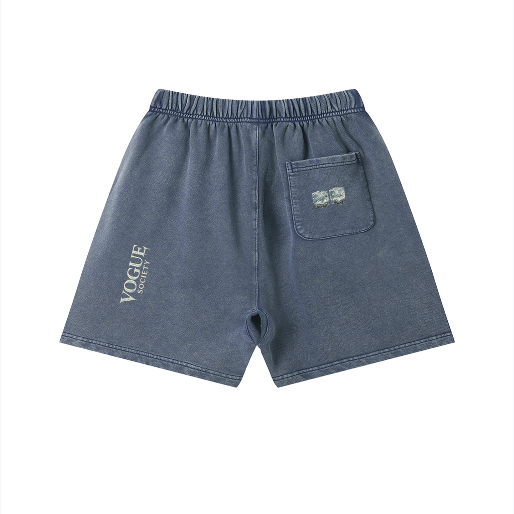 Unisex Vintage Wash Cotton Shorts
