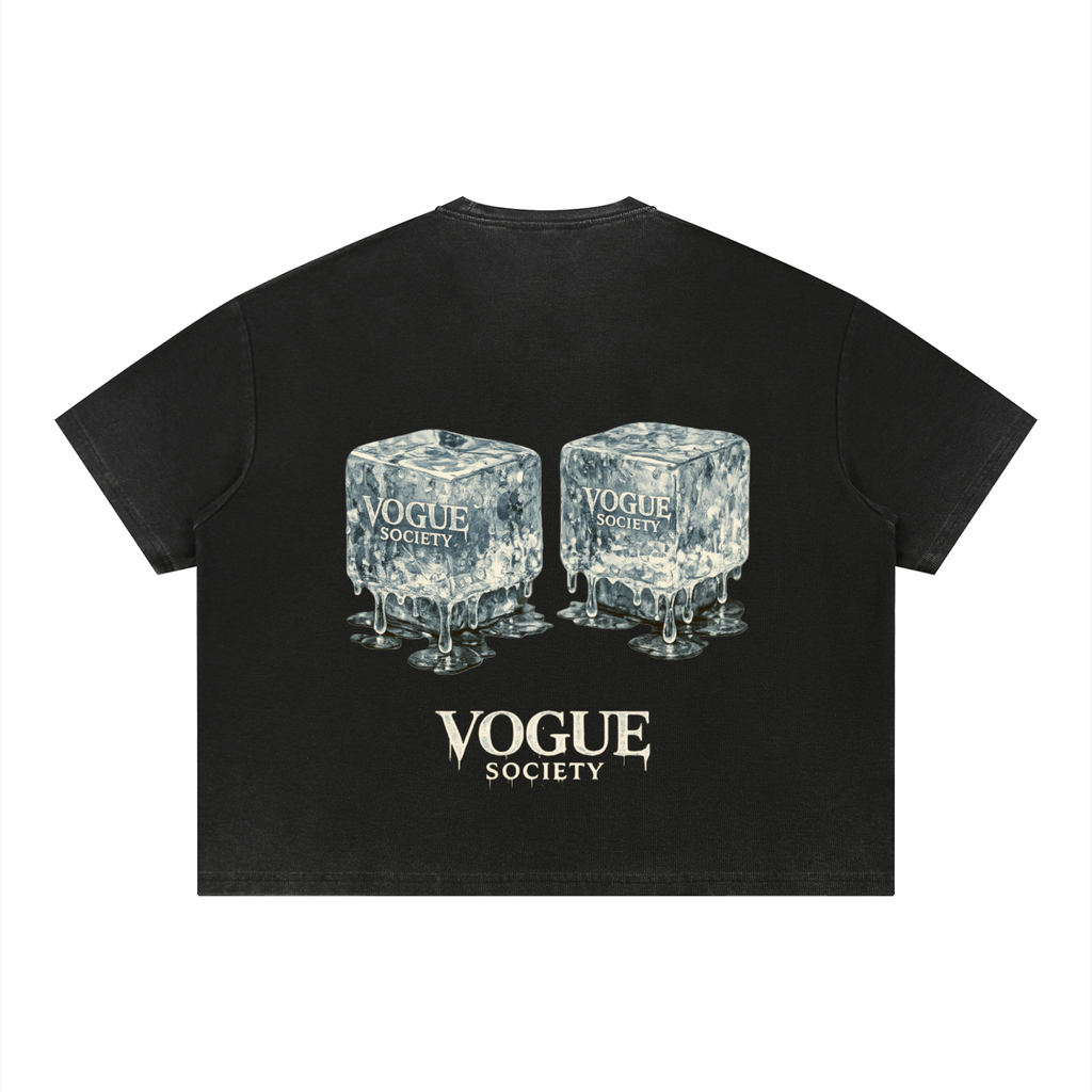 Unisex Vintage Wash Sunfade Boxy Waffle T-Shirt