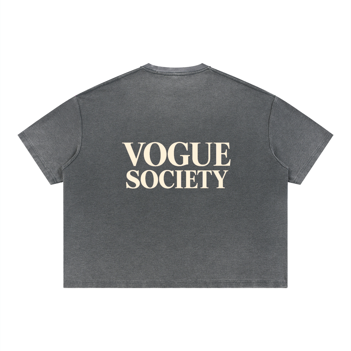 Unisex Vintage Wash Sunfade Boxy Waffle T-Shirt
