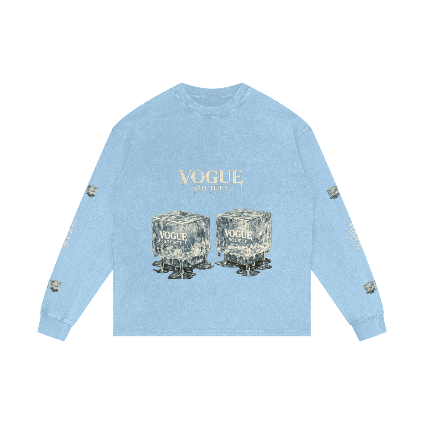 Acid Wash Oversize Long Sleeve T-Shirt