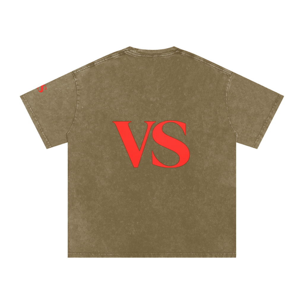 Snow Washed Oversized Cotton T-Shirt