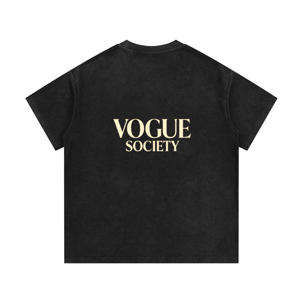 Mineral Wash Waffle Knit T-Shirt
