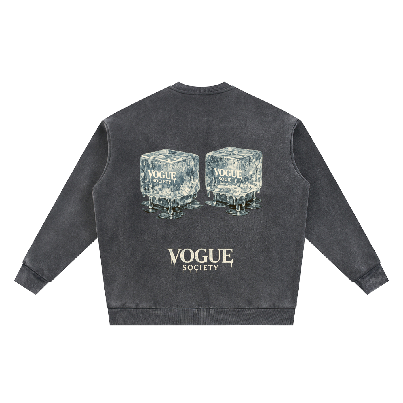 Vintage Washed Fleece Baseball Jacket