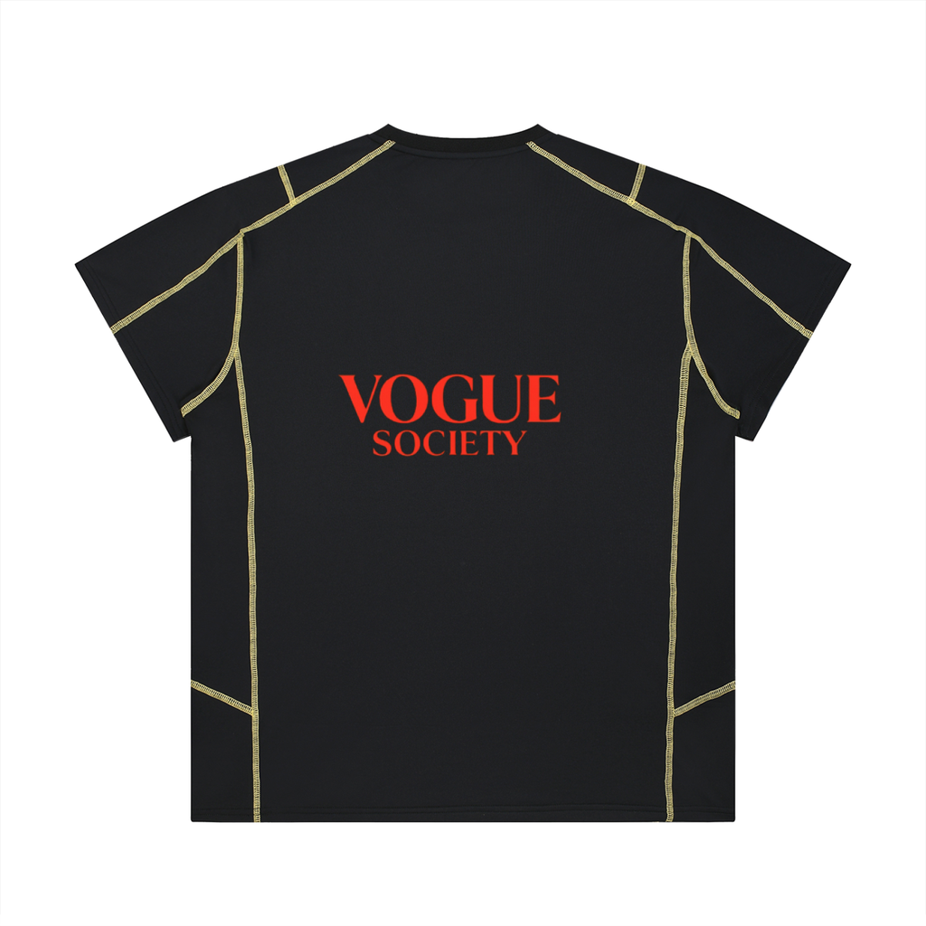 Unisex Contrast Stitch  Regular Fit T-Shirt