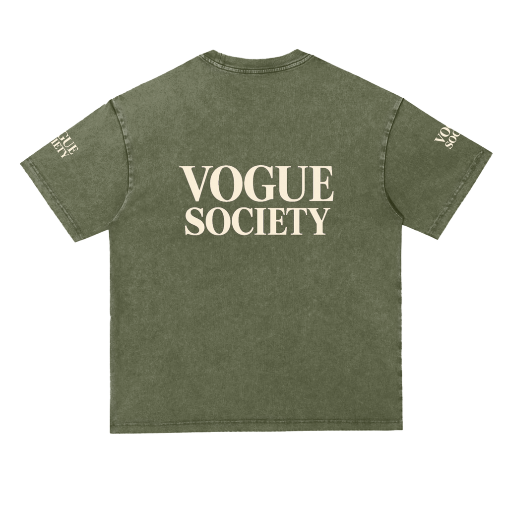 Snow Washed Heavyweight Oversize T-Shirt