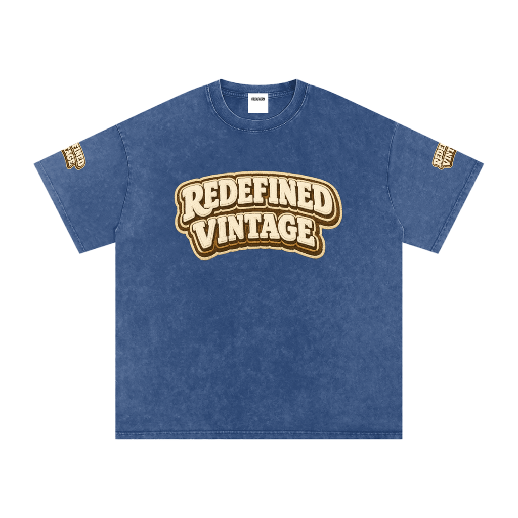 Snow Washed Oversized Cotton T-Shirt