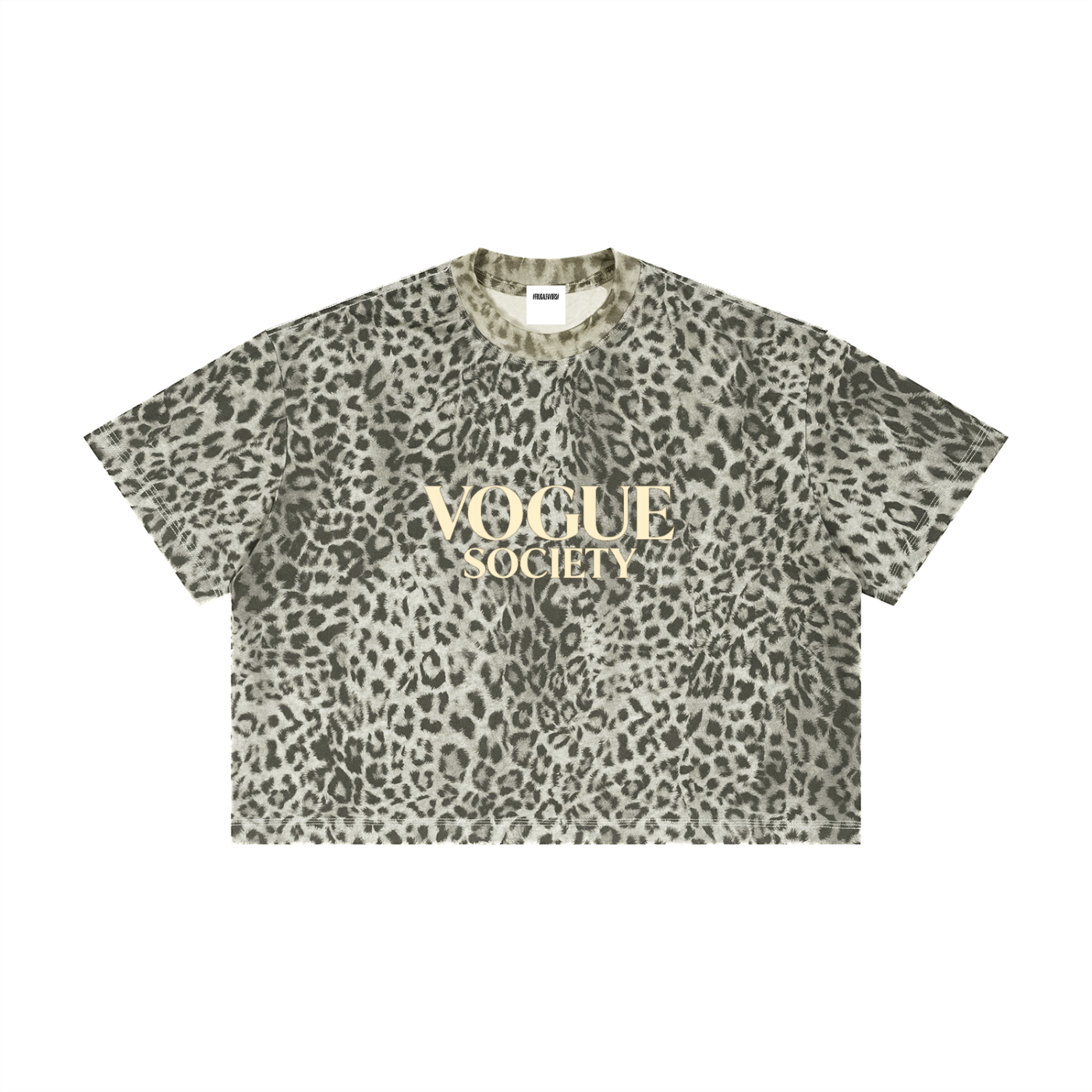 Unisex Leopard Print Boxy T-Shirt