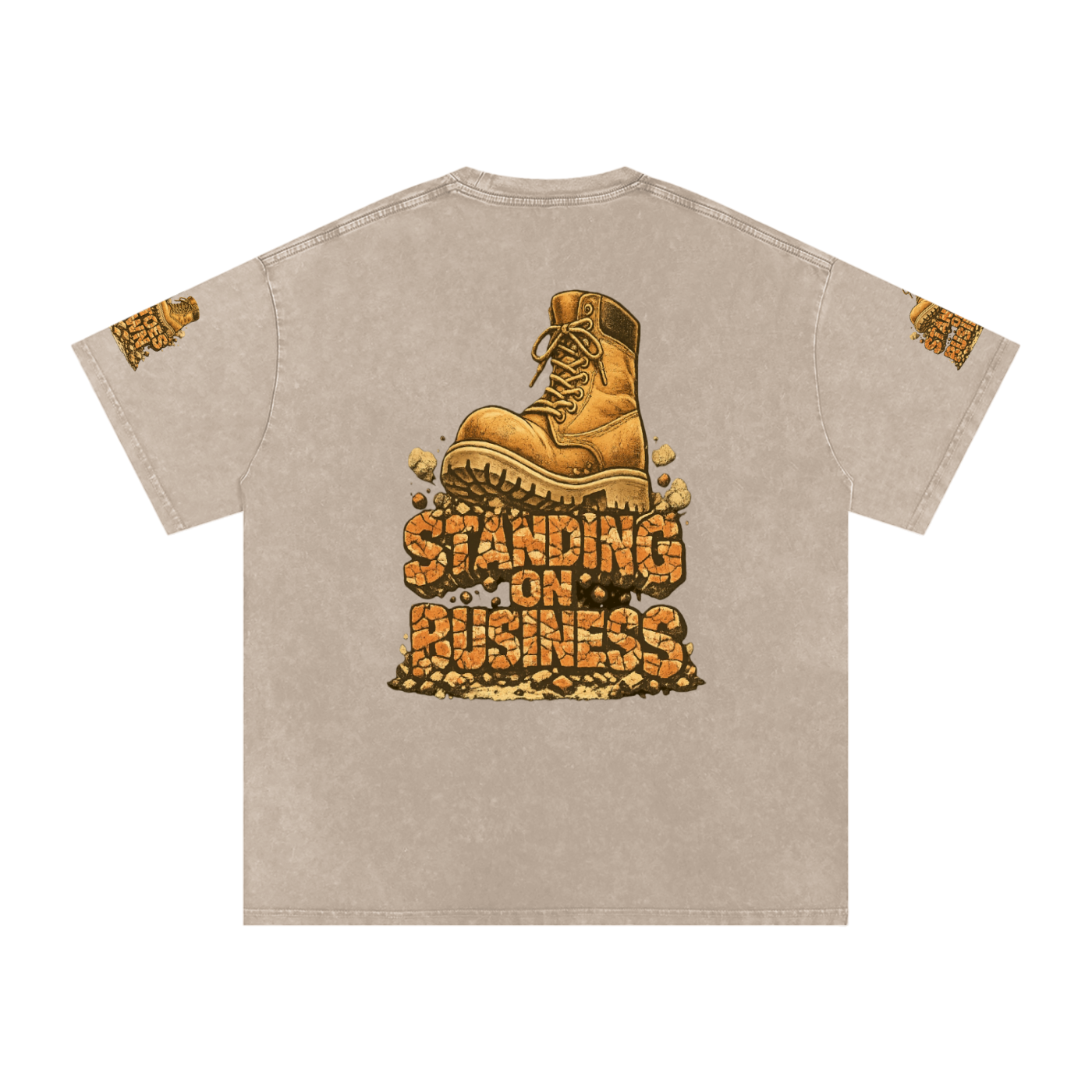 Snow Washed Oversized Cotton T-Shirt