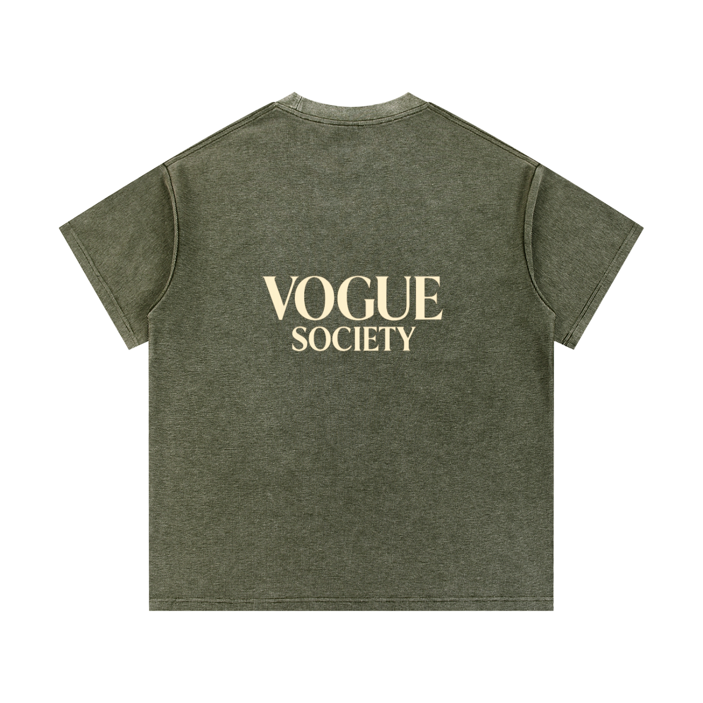 Mineral Wash Waffle Knit T-Shirt