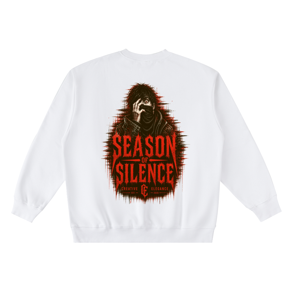 Oversized Crewneck Taped Sweatshirt