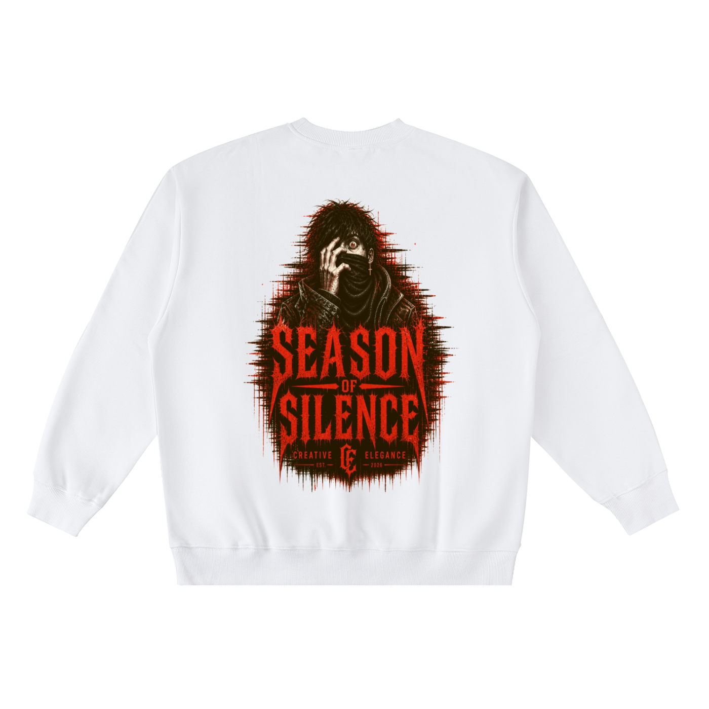 Oversized Crewneck Taped Sweatshirt