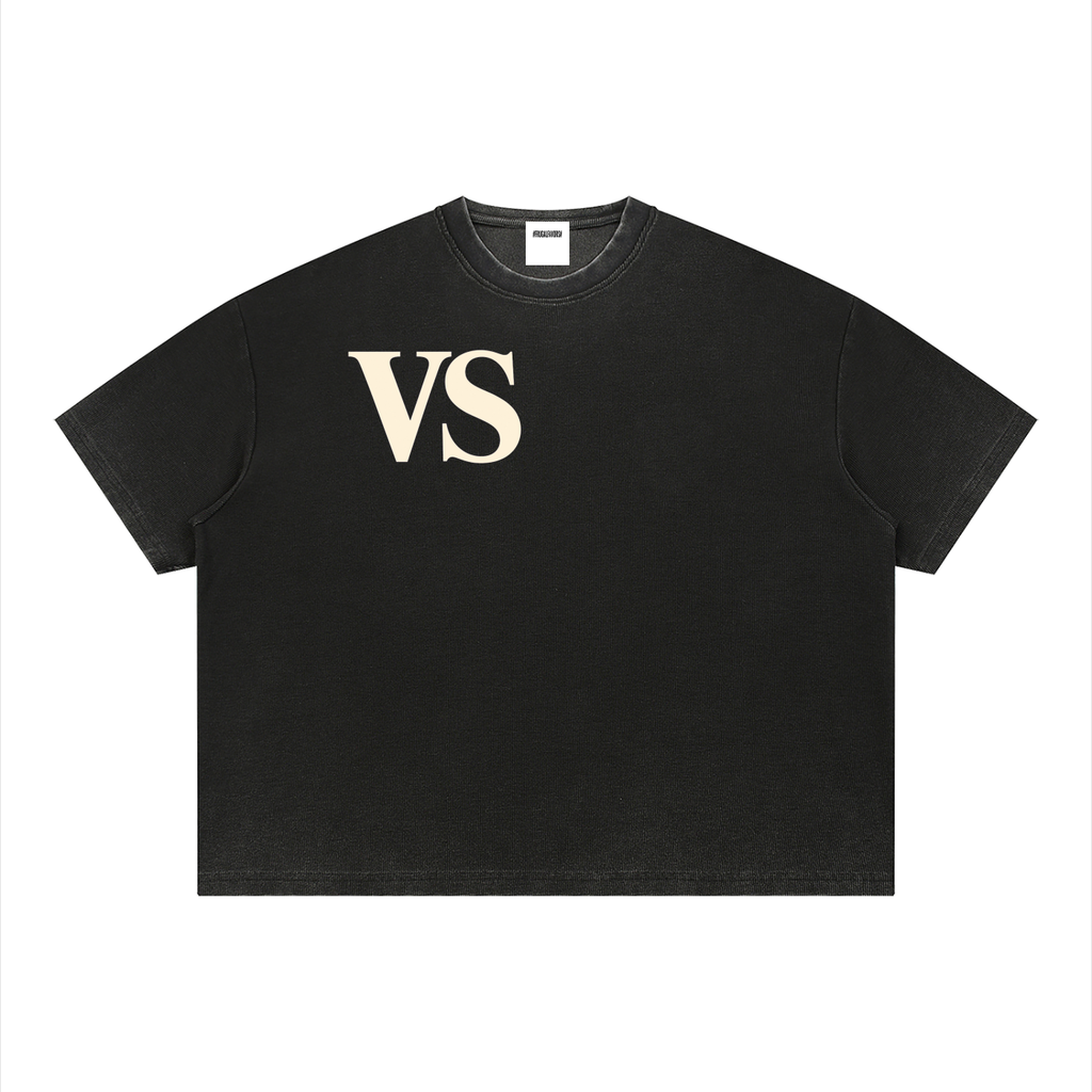 Unisex Vintage Wash Sunfade Boxy Waffle T-Shirt