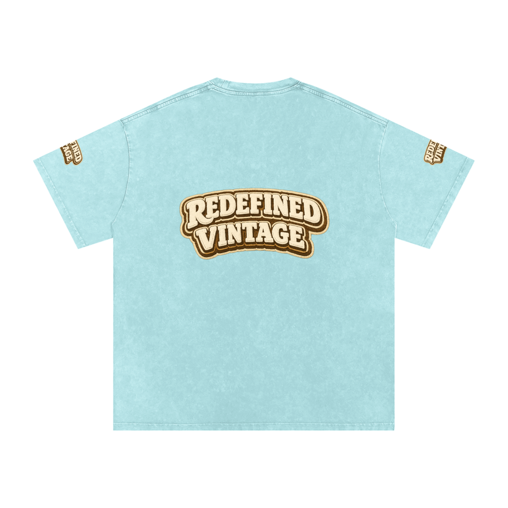 Snow Washed Oversized Cotton T-Shirt