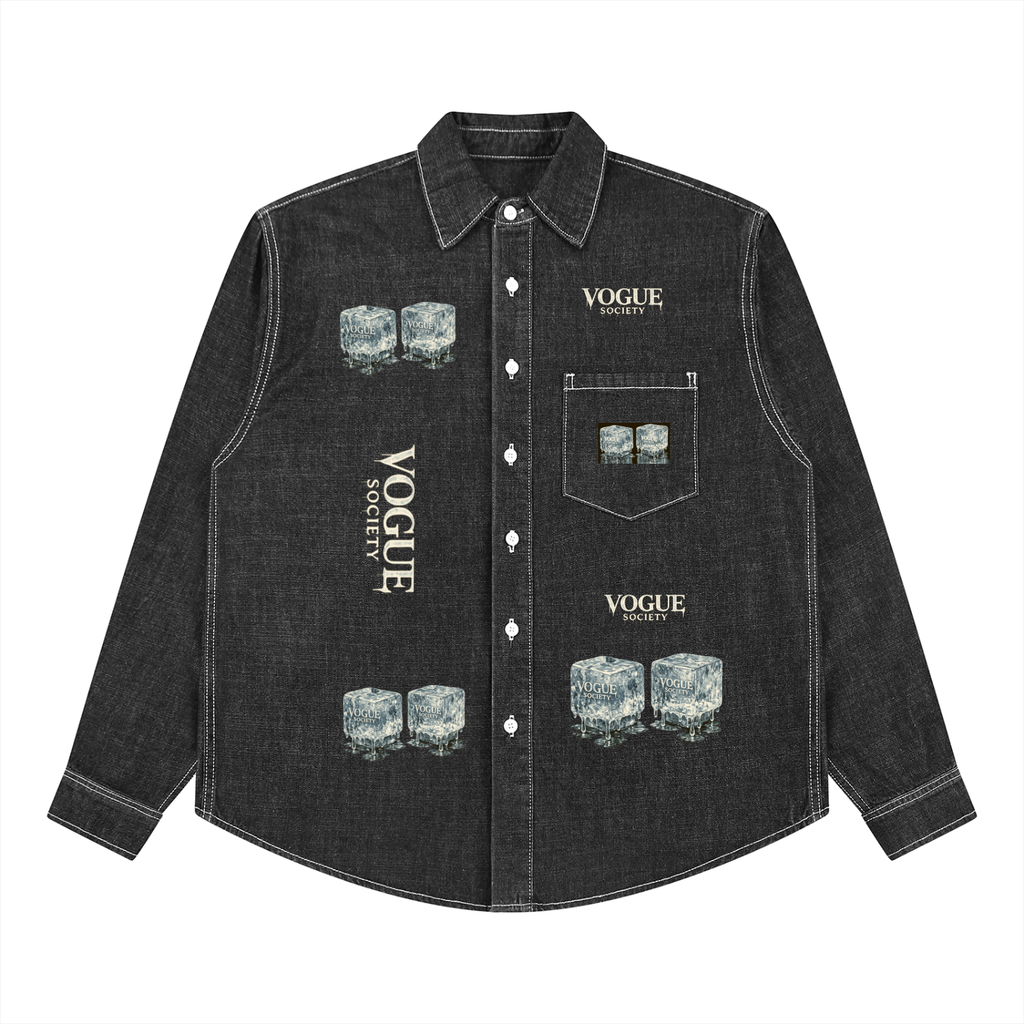 Unisex Vintage Wash Denim Shirt