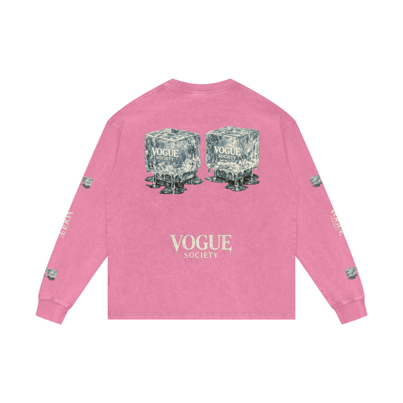 Acid Wash Oversize Long Sleeve T-Shirt