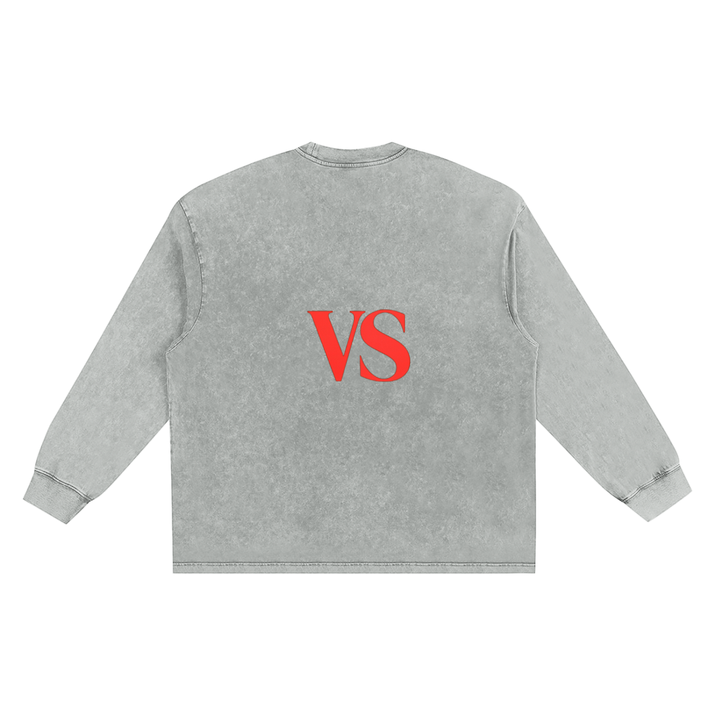 Snow Washed Frayed Edge T-Shirt