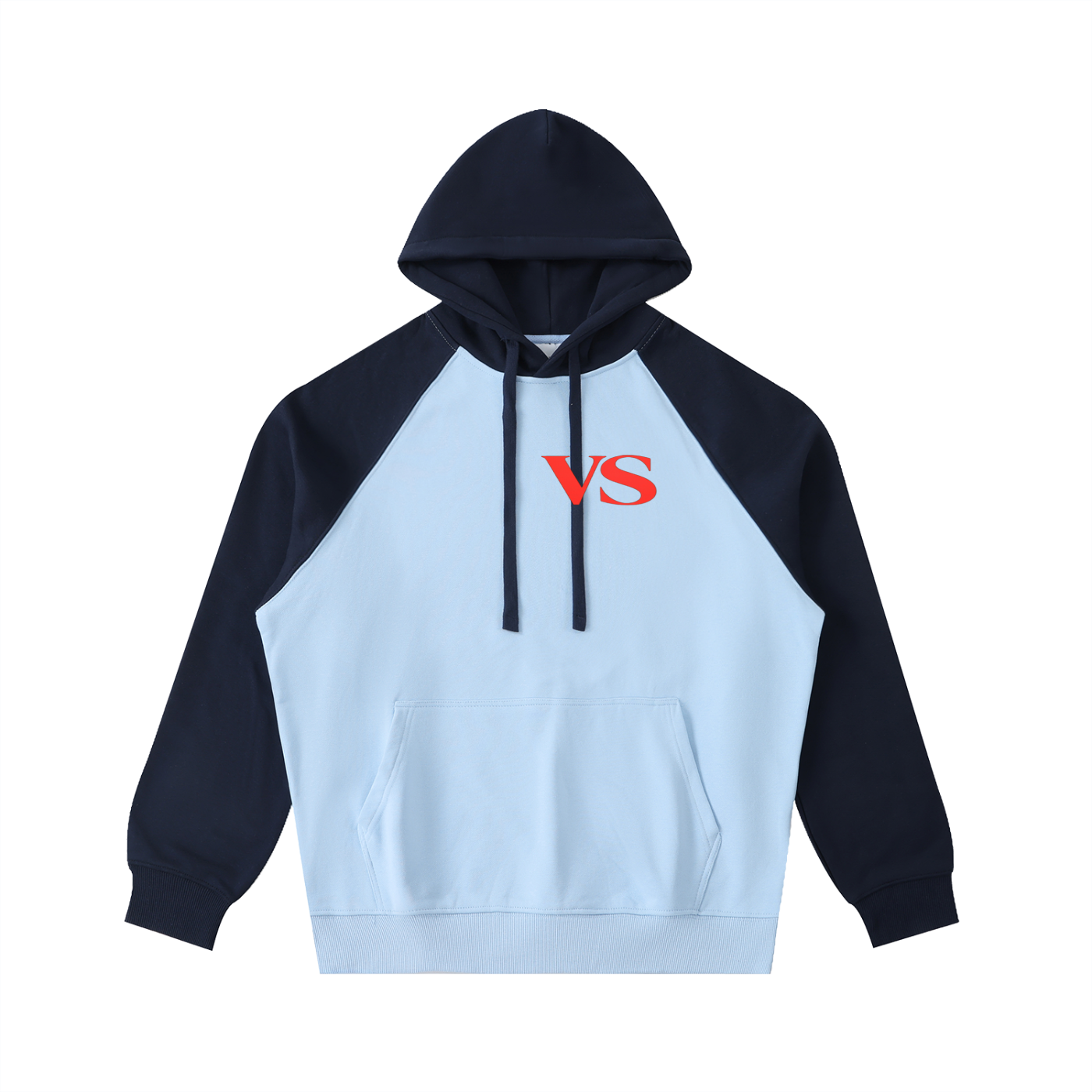 Color-Block Raglan Sleeve Hoodie