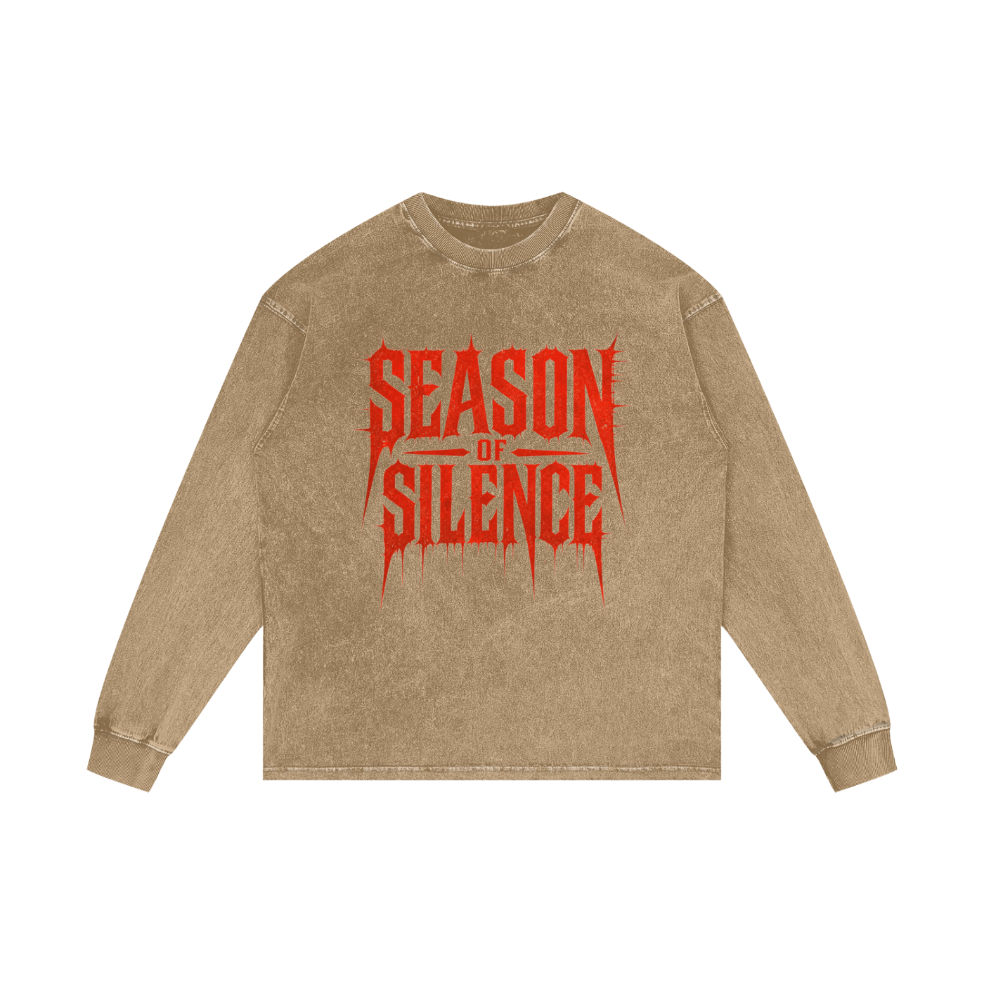 Acid Wash Oversize Long Sleeve T-Shirt