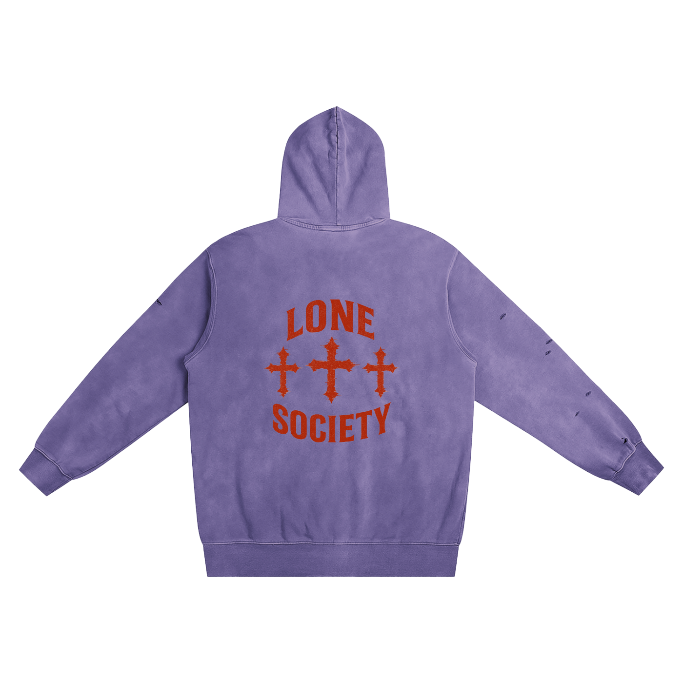 Distressed Vintage Wash Hoodie