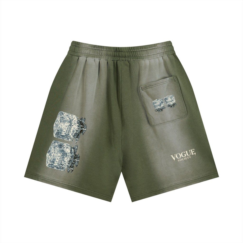 Sun Fade Distressed Shorts