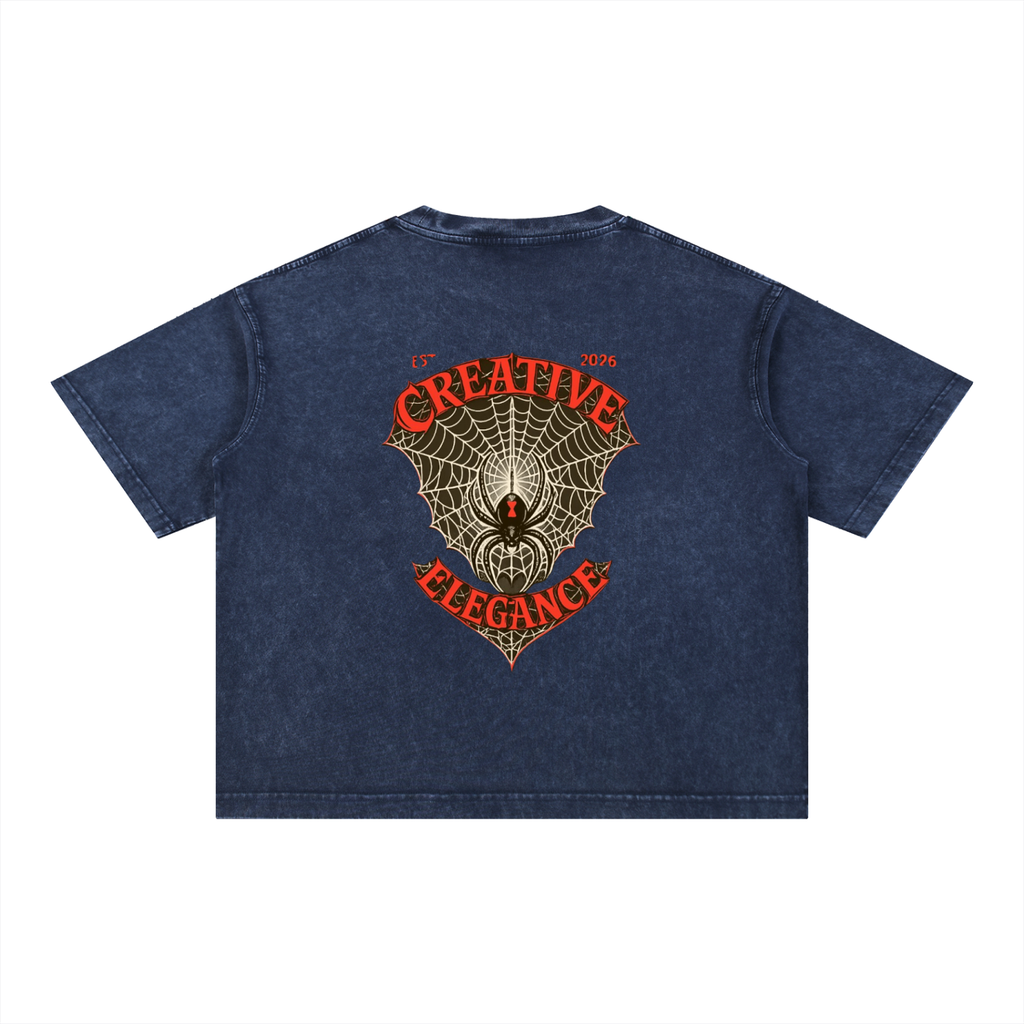 Mineral Wash Boxy Cotton T-Shirt