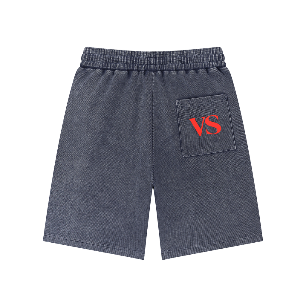 Mineral Wash Waffle Knit Shorts
