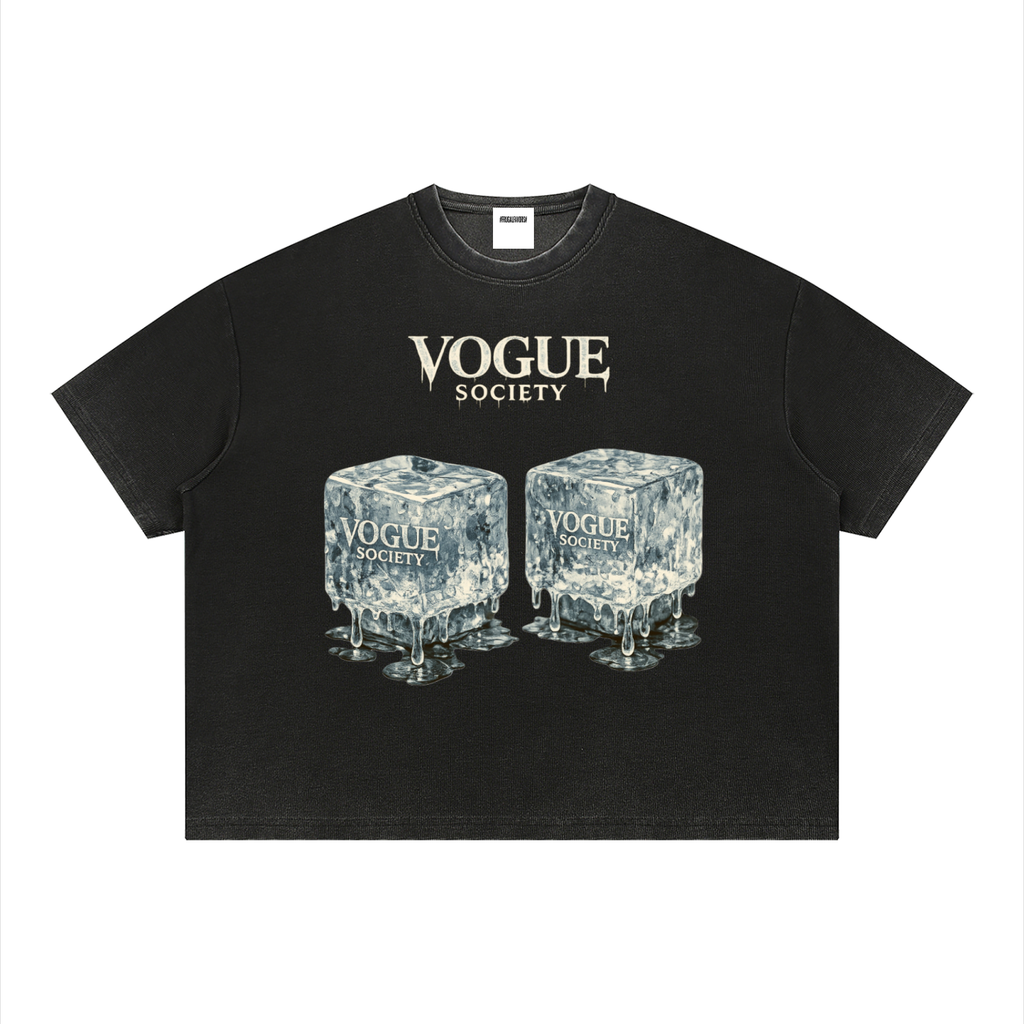 Unisex Vintage Wash Sunfade Boxy Waffle T-Shirt