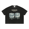Unisex Vintage Wash Sunfade Boxy Waffle T-Shirt