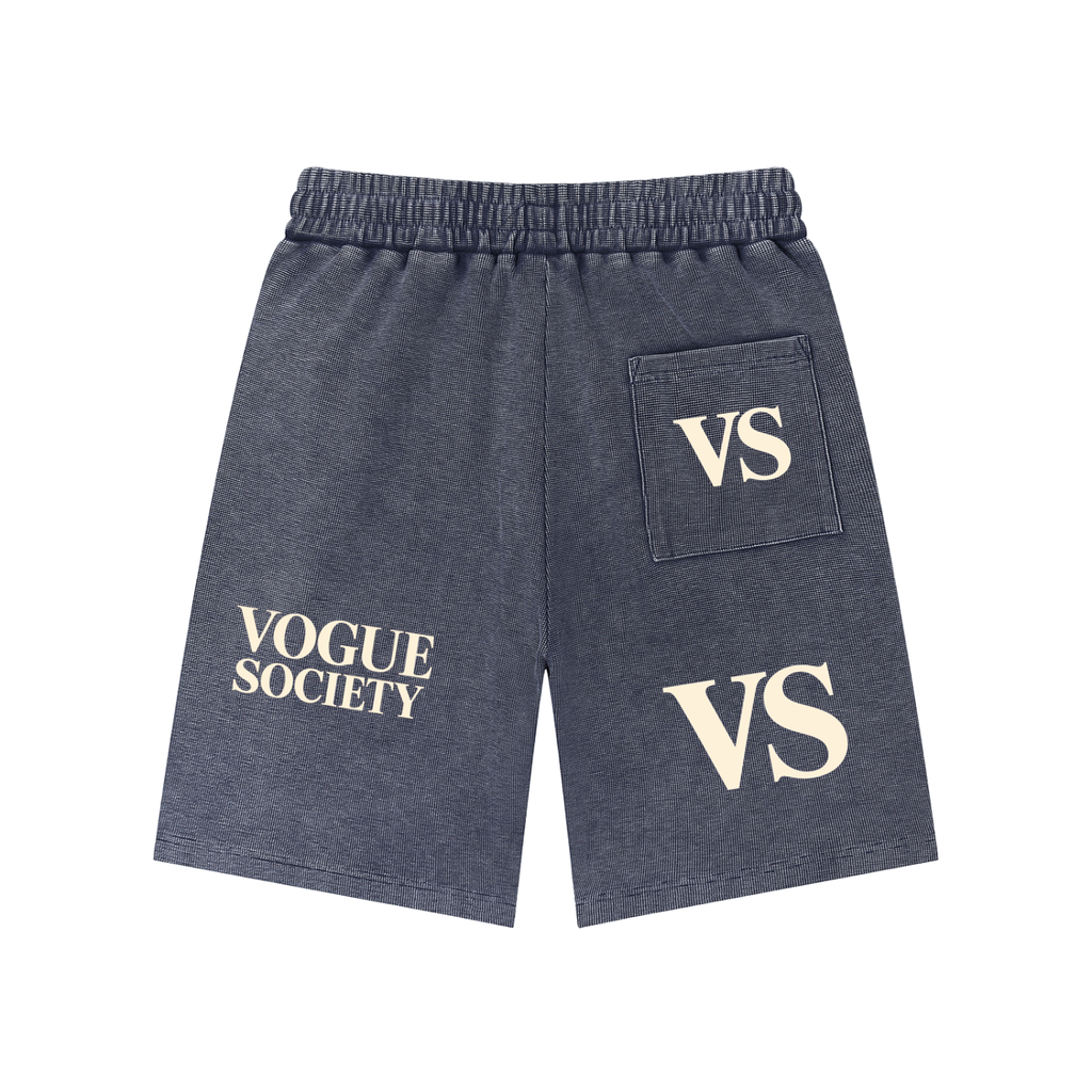 Mineral Wash Waffle Knit Shorts