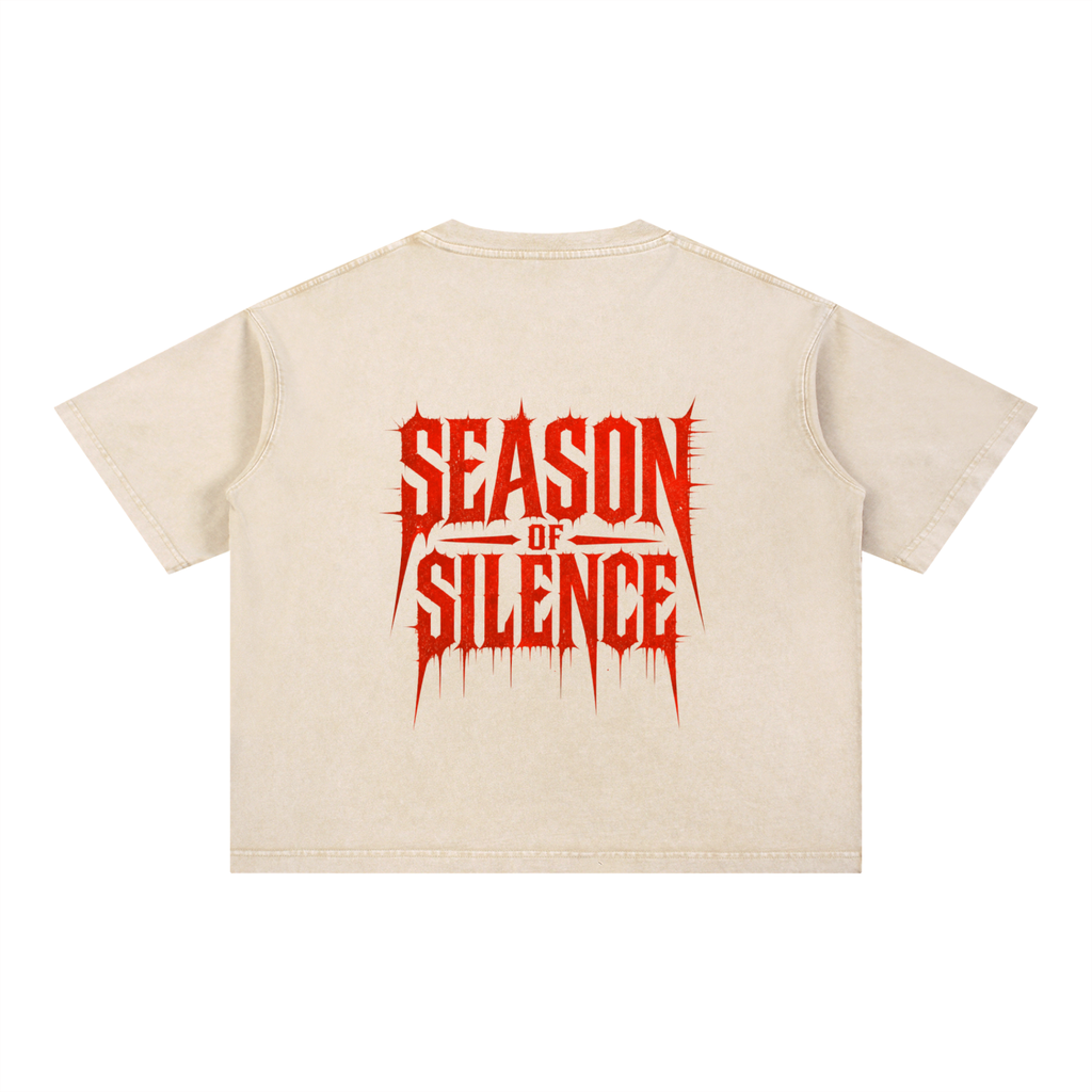 Mineral Wash Boxy Cotton T-Shirt
