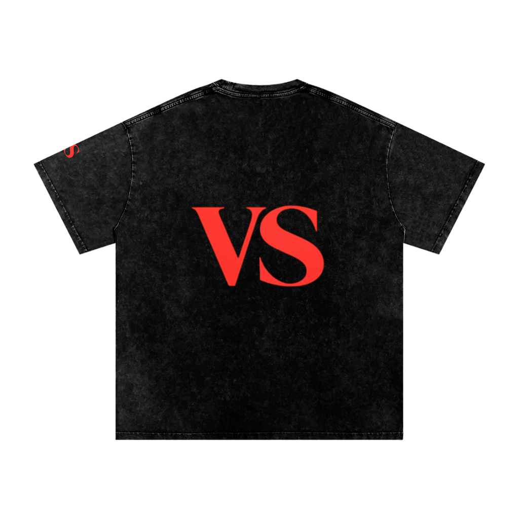 Snow Washed Oversized Cotton T-Shirt
