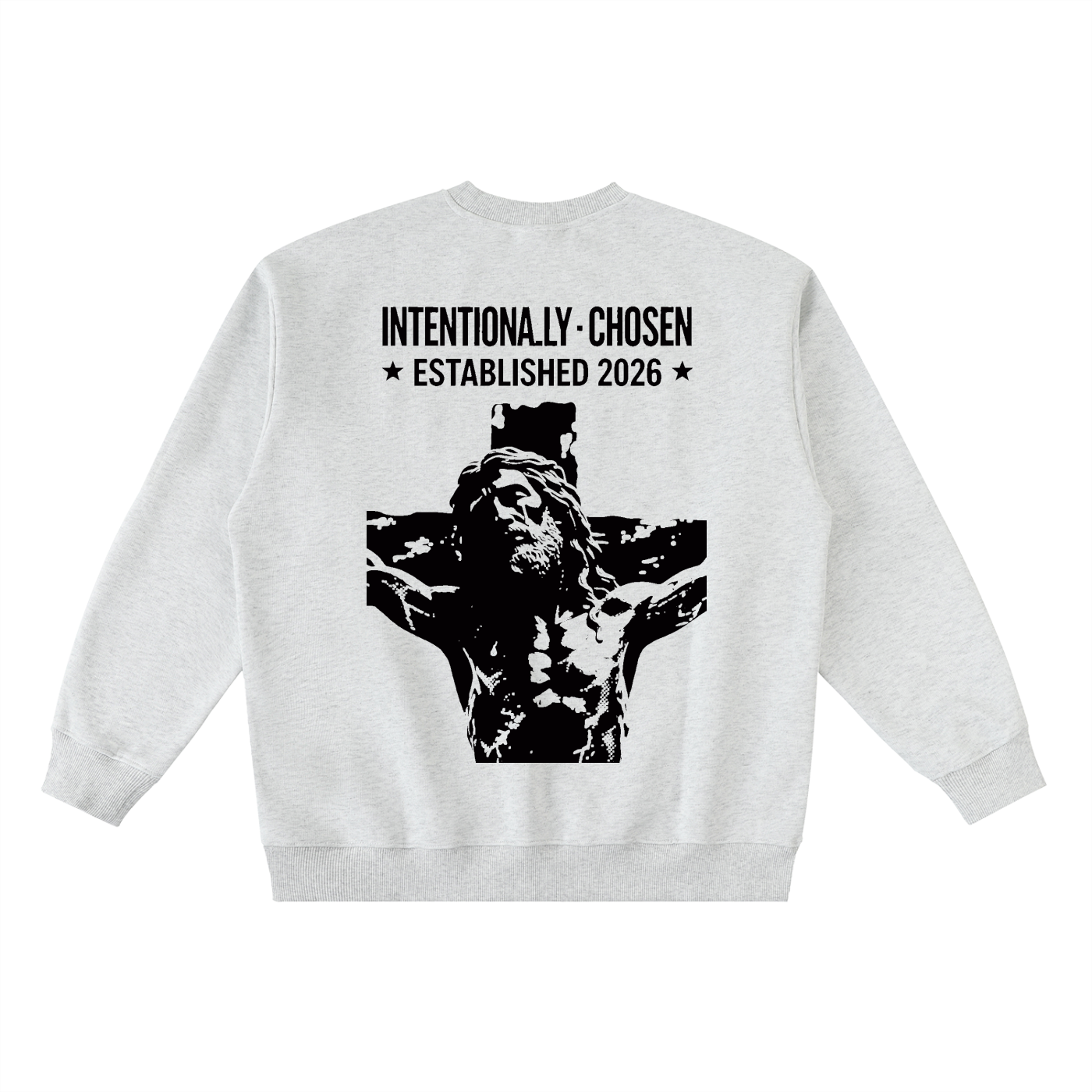 Oversized Crewneck Taped Sweatshirt