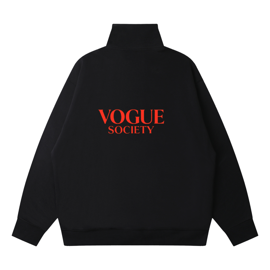 Quarter-Zip Drop Shoulder Sweatshirt