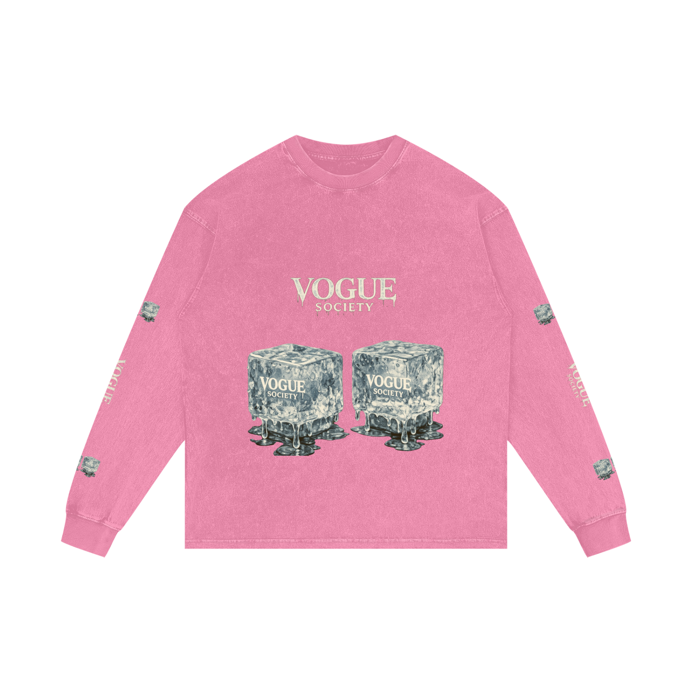 Acid Wash Oversize Long Sleeve T-Shirt
