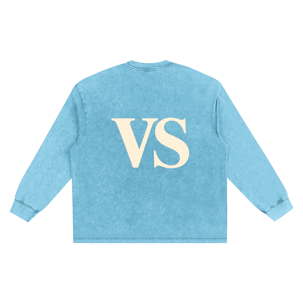 Snow Washed Frayed Edge T-Shirt