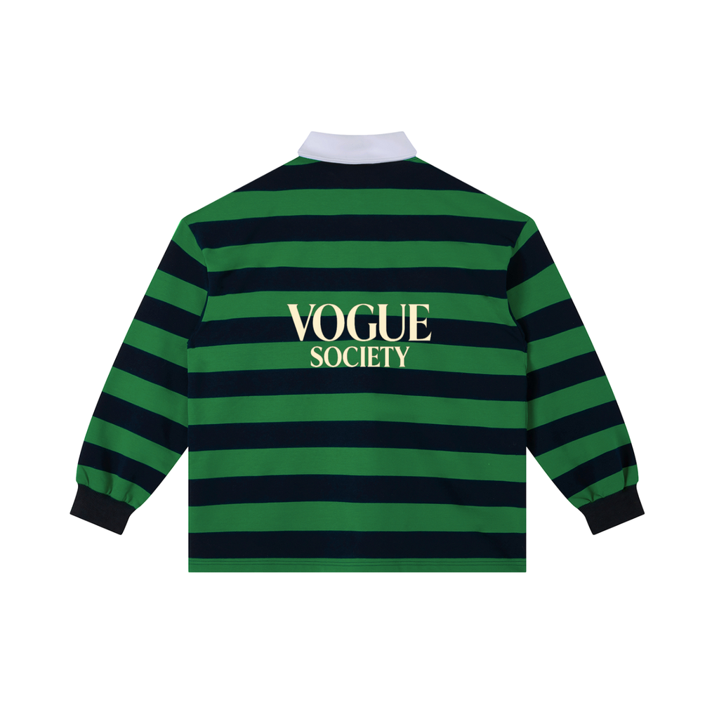 Color Block Stripe Polo Shirt