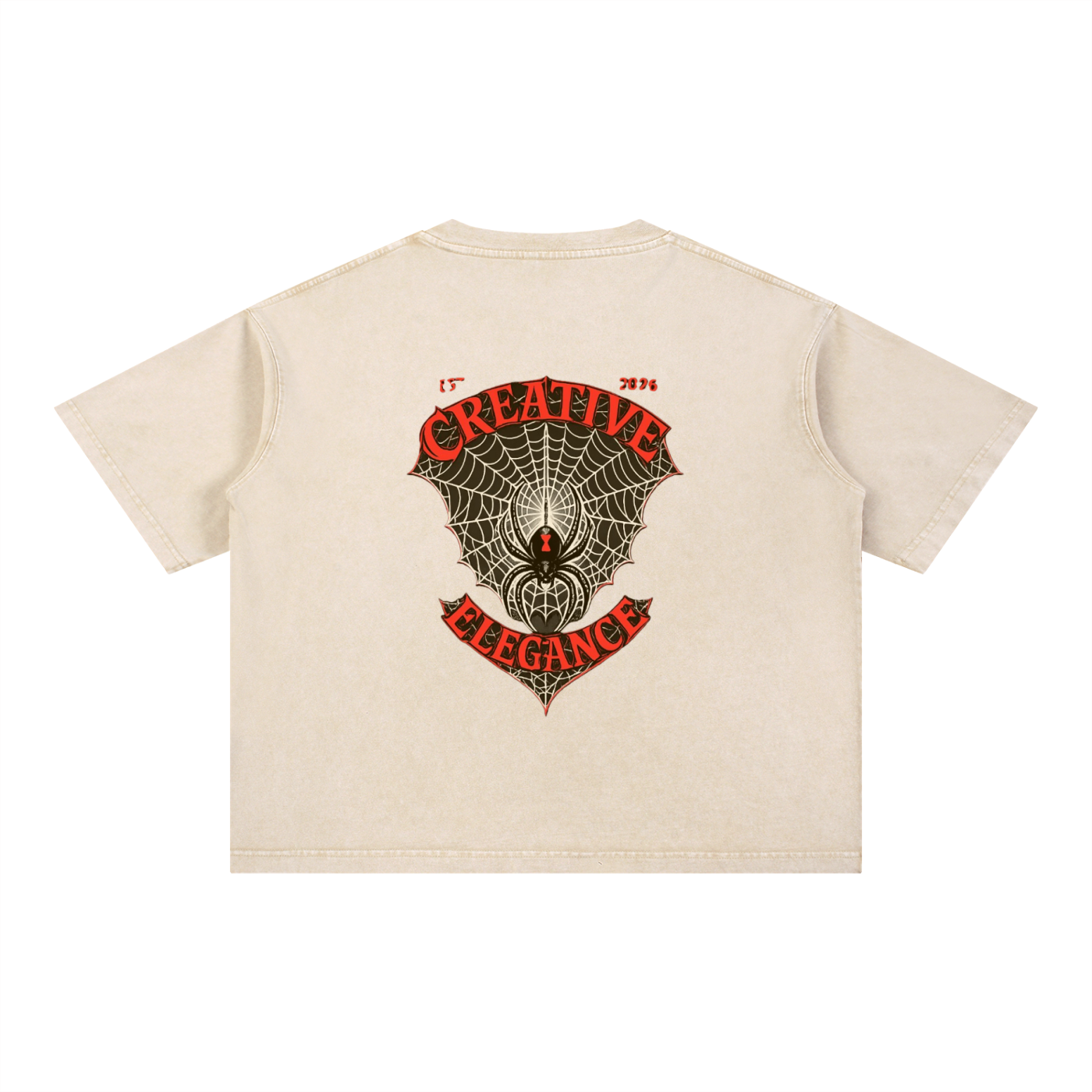 Mineral Wash Boxy Cotton T-Shirt