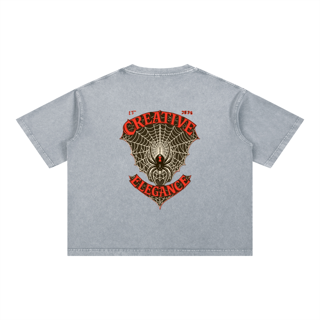 Mineral Wash Boxy Cotton T-Shirt