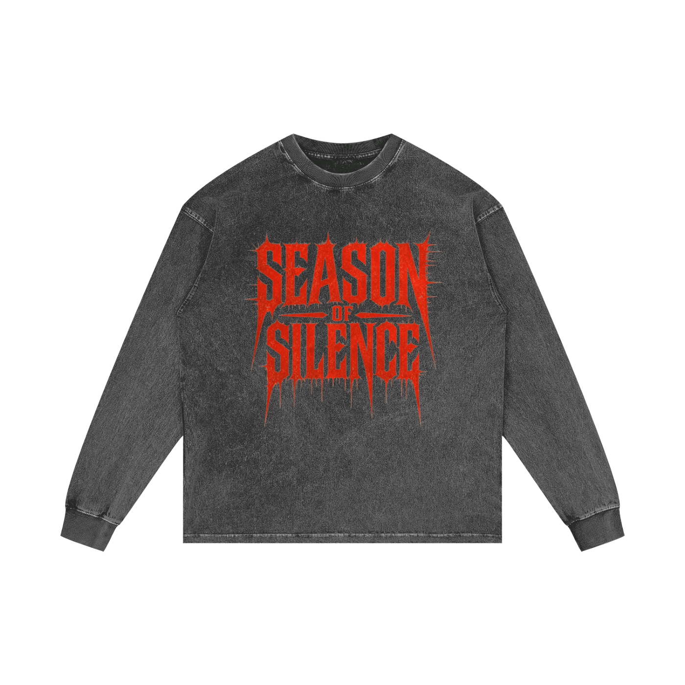 Acid Wash Oversize Long Sleeve T-Shirt