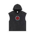 Snow Washed Boxy Hooded Tank Top