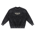 Snow Washed Hand-Frayed Sweatshirt